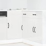 Mueble bajo cocina Kalmar madera ingeniería blanca alto brillo de , Armarios de cocina - Ref: Foro24-854320, Precio: 93,46 €,...