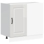 Mueble bajo cocina Kalmar madera ingeniería blanca alto brillo de , Armarios de cocina - Ref: Foro24-854320, Precio: 93,46 €,...