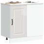 Mueble bajo cocina Kalmar madera ingeniería blanca alto brillo de , Armarios de cocina - Ref: Foro24-854320, Precio: 93,46 €,...