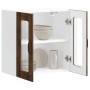 Armario pared cocina puerta de cristal Lucca roble ahumado de , Armarios de cocina - Ref: Foro24-853912, Precio: 69,91 €, Des...