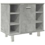 Set muebles de baño 2 piezas madera contrachapada gris hormigón de , Muebles de baño - Ref: Foro24-3324855, Precio: 174,08 €,...