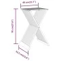 Taburete plegable madera maciza de teca 40x32,5x70 cm de vidaXL, Taburetes y sillas plegables - Ref: Foro24-316164, Precio: 7...