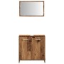Mueble de baño con espejo de madera antigua madera ingeniería de , Muebles de baño - Ref: Foro24-856042, Precio: 75,55 €, Des...