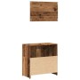 Mueble de baño con espejo de madera antigua madera ingeniería de , Muebles de baño - Ref: Foro24-856042, Precio: 75,55 €, Des...