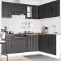 Mueble de cocina Lucca negra 11 piezas madera contrachapada de , Armarios de cocina - Ref: Foro24-3314952, Precio: 683,15 €, ...