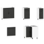 Mueble de cocina Lucca negra 11 piezas madera contrachapada de , Armarios de cocina - Ref: Foro24-3314952, Precio: 683,15 €, ...