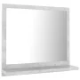Concrete gray plywood bathroom mirror 40x10.5x37 cm by vidaXL, bathroom vanities - Ref: Foro24-804557, Price: 24,61 €, Discou...