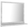 Espejo de baño madera contrachapada gris hormigón 40x10,5x37 cm de vidaXL, Tocadores de baño - Ref: Foro24-804557, Precio: 25...