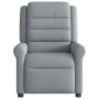Sillón reclinable de masaje de tela gris claro de , Sillones - Ref: Foro24-4015646, Precio: 216,81 €, Descuento: %