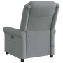 Sillón reclinable de masaje de tela gris claro de , Sillones - Ref: Foro24-4015646, Precio: 216,81 €, Descuento: %