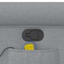 Sillón reclinable de masaje de tela gris claro de , Sillones - Ref: Foro24-4015646, Precio: 216,81 €, Descuento: %