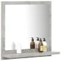 Concrete gray plywood bathroom mirror 40x10.5x37 cm by vidaXL, bathroom vanities - Ref: Foro24-804557, Price: 24,61 €, Discou...