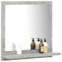Espejo de baño madera contrachapada gris hormigón 40x10,5x37 cm de vidaXL, Tocadores de baño - Ref: Foro24-804557, Precio: 25...