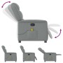 Sillón reclinable de masaje de tela gris claro de , Sillones - Ref: Foro24-4015606, Precio: 197,17 €, Descuento: %
