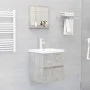 Concrete gray plywood bathroom mirror 40x10.5x37 cm by vidaXL, bathroom vanities - Ref: Foro24-804557, Price: 24,61 €, Discou...