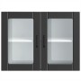 Armario pared cocina puerta de cristal Lucca negra de , Armarios de cocina - Ref: Foro24-853848, Precio: 91,61 €, Descuento: %