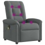 Sillón de masaje reclinable de tela gris oscuro de , Sillones - Ref: Foro24-4015627, Precio: 198,02 €, Descuento: %