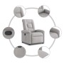 Sillón reclinable de tela gris nube de , Sillones - Ref: Foro24-4015625, Precio: 205,08 €, Descuento: %