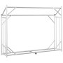 Leñero cubierta lluvia 151x40,5x110,5 cm acero galvanizado de , Bolsas y soportes de leña - Ref: Foro24-4104940, Precio: 72,9...