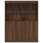 Aparador madera de ingeniería marrón roble 81x37x100 cm de , Taquillas y armarios de almacenamiento - Ref: Foro24-3318623, Pr...