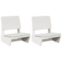 Sillas jardín 2 uds madera maciza pino blanco 60x64x70,5 cm de , Sillas de jardín - Ref: Foro24-859313, Precio: 136,83 €, Des...