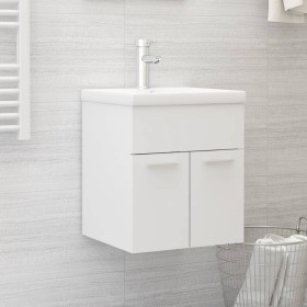 Armario para lavabo madera contrachapada blanco 41x38,5x46 cm de vidaXL, Muebles de baño - Ref: Foro24-804638, Precio: 39,34 ...