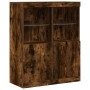 Aparador de madera de ingeniería roble ahumado 81x37x100 cm de , Taquillas y armarios de almacenamiento - Ref: Foro24-3318621...