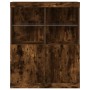 Aparador de madera de ingeniería roble ahumado 81x37x100 cm de , Taquillas y armarios de almacenamiento - Ref: Foro24-3318621...