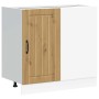Mueble bajo para fregadero Lucca madera artesanal de roble de , Armarios de cocina - Ref: Foro24-854317, Precio: 95,20 €, Des...