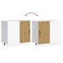 Mueble bajo para fregadero Lucca madera artesanal de roble de , Armarios de cocina - Ref: Foro24-854317, Precio: 95,20 €, Des...