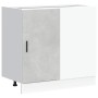 Mueble bajo para fregadero de madera ingeniería gris hormigón de , Armarios de cocina - Ref: Foro24-854292, Precio: 73,53 €, ...