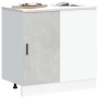 Mueble bajo para fregadero de madera ingeniería gris hormigón de , Armarios de cocina - Ref: Foro24-854292, Precio: 73,53 €, ...