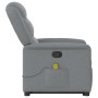 Sillón de masaje reclinable de pie de tela gris claro de , Sillones - Ref: Foro24-3303204, Precio: 264,39 €, Descuento: %