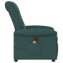 Sillón reclinable de masaje eléctrico tela verde oscuro de , Sillones - Ref: Foro24-3303250, Precio: 254,41 €, Descuento: %