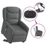 Sillón de masaje eléctrico reclinable elevable tela gris oscuro de , Sillones - Ref: Foro24-3303225, Precio: 344,80 €, Descue...