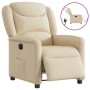 Sillón reclinable eléctrico de tela crema de , Sillones - Ref: Foro24-3303182, Precio: 242,41 €, Descuento: %