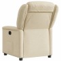 Sillón reclinable eléctrico de tela crema de , Sillones - Ref: Foro24-3303182, Precio: 242,41 €, Descuento: %