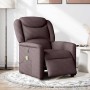 Sillón reclinable de masaje eléctrico tela marrón oscuro de , Sillones - Ref: Foro24-3303189, Precio: 253,54 €, Descuento: %