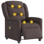 Sillón reclinable de masaje eléctrico tela marrón oscuro de , Sillones - Ref: Foro24-3303189, Precio: 253,54 €, Descuento: %
