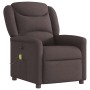 Sillón reclinable de masaje eléctrico tela marrón oscuro de , Sillones - Ref: Foro24-3303189, Precio: 253,54 €, Descuento: %