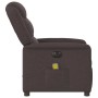 Sillón reclinable de masaje eléctrico tela marrón oscuro de , Sillones - Ref: Foro24-3303189, Precio: 253,54 €, Descuento: %