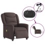 Sillón reclinable de masaje eléctrico tela marrón oscuro de , Sillones - Ref: Foro24-3303189, Precio: 253,54 €, Descuento: %