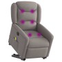 Sillón de masaje eléctrico reclinable elevable tela taupé de , Sillones - Ref: Foro24-3303231, Precio: 323,06 €, Descuento: %