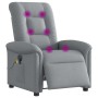 Sillón reclinable de masaje eléctrico tela gris claro de , Sillones - Ref: Foro24-3303244, Precio: 242,98 €, Descuento: %