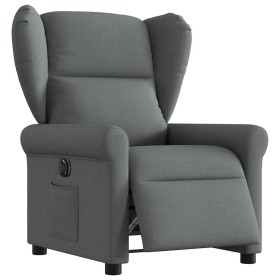 Sillón reclinable eléctrico de tela gris oscuro de , Sillones - Ref: Foro24-3303355, Precio: 251,40 €, Descuento: %
