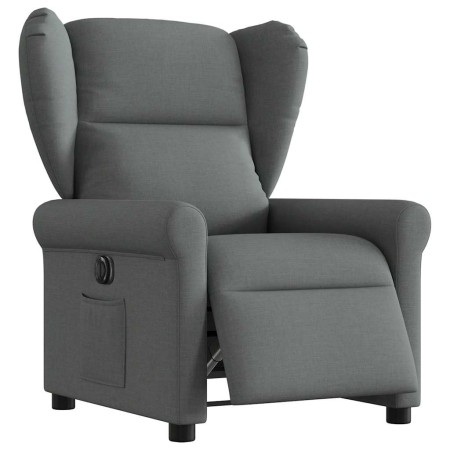 Sillón reclinable eléctrico de tela gris oscuro de , Sillones - Ref: Foro24-3303355, Precio: 251,40 €, Descuento: %