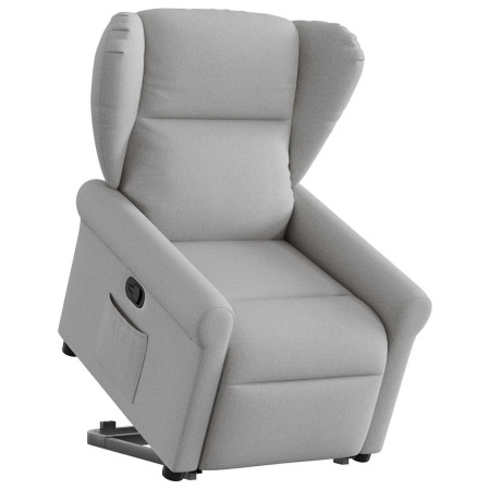 Sillón reclinable elevable de tela gris nube de , Sillones - Ref: Foro24-3303383, Precio: 273,28 €, Descuento: %