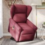Sillón de masaje eléctrico reclinable elevable tela rojo tinto de , Sillones - Ref: Foro24-3303407, Precio: 359,38 €, Descuen...
