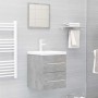 Armario para lavabo madera contrachapada gris 41x38,5x48 cm de vidaXL, Muebles de baño - Ref: Foro24-804687, Precio: 41,67 €,...