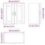 Mueble de pared de cocina Porto madera contrachapada negra de , Armarios de cocina - Ref: Foro24-854058, Precio: 66,44 €, Des...